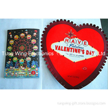 Fiber Optics/Lighting Greeting Card (TS-043B)